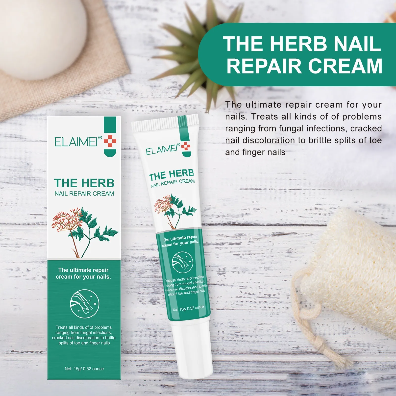 Elaimei Nail Fungal Onychomycosis Treatment Hand Foot Toe Nail Fungus Remover Cream The Herb