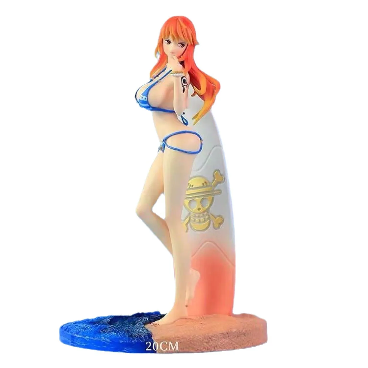 One Pieced Naked Figures GK Nami Adult Figurine Toys 33CM Cat Burglar  Action Figures Model Hentai Sexy Anime Girl Doll Statue