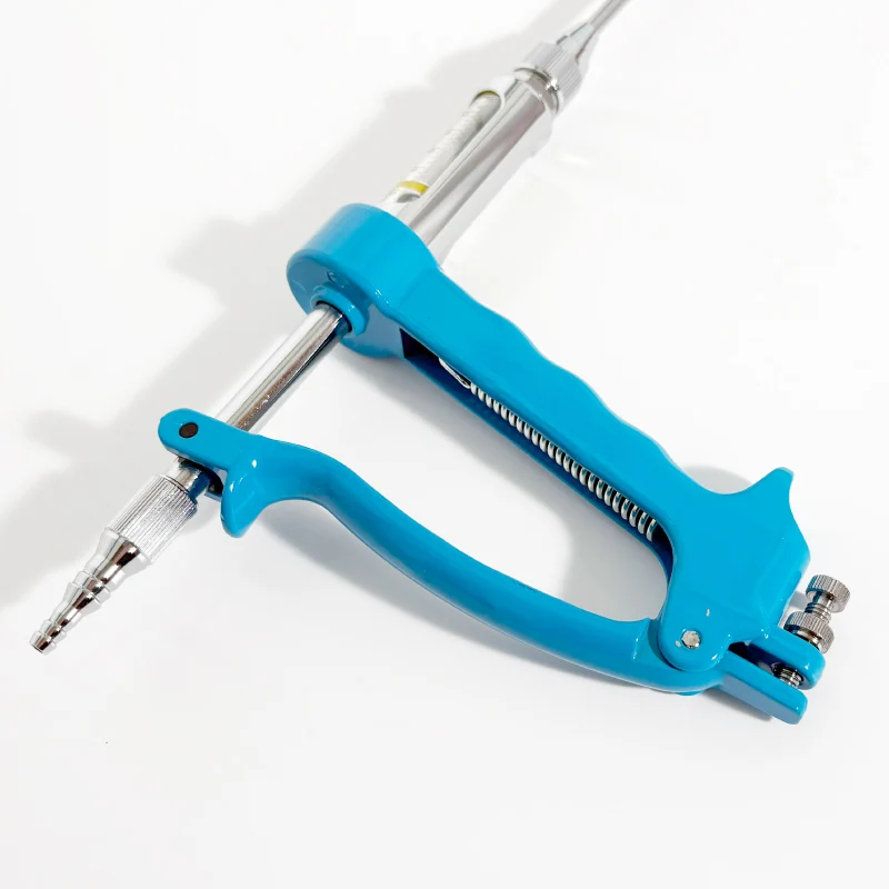 BLUEWORTH Nouveau vaccinateur doseur continu, seringues distributeurs pour animaux domestiques et bovins, embout en alliage d'aluminium 5/10/20/30/50 ml pour poulet