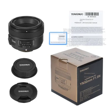 YONGNUO 50mm F1.8 Is Suitable for Canon EF Small Spittoon Large Aperture Automatic Fixed Focus Lens detail image