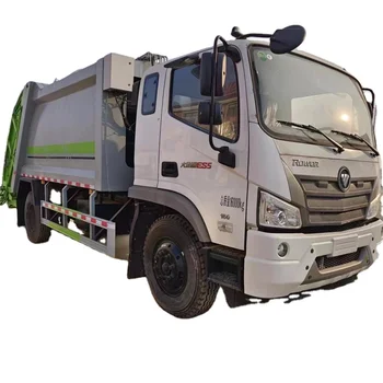 Foton ES5 compressed garbage truck, after cleaning household waste, is equipped with a bucket mounted self dumping garbage truck