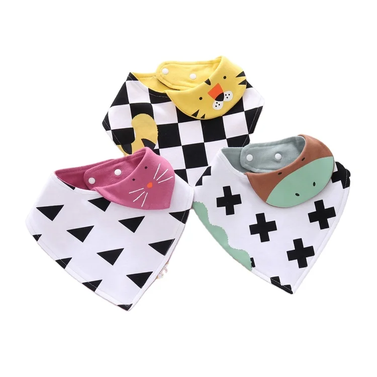 Детские нагрудники для мальчиков и девочек бандана Нагрудник слюнявчик хлопковый Детский шарф для еды воротник слюнявчик Детские аксессуары