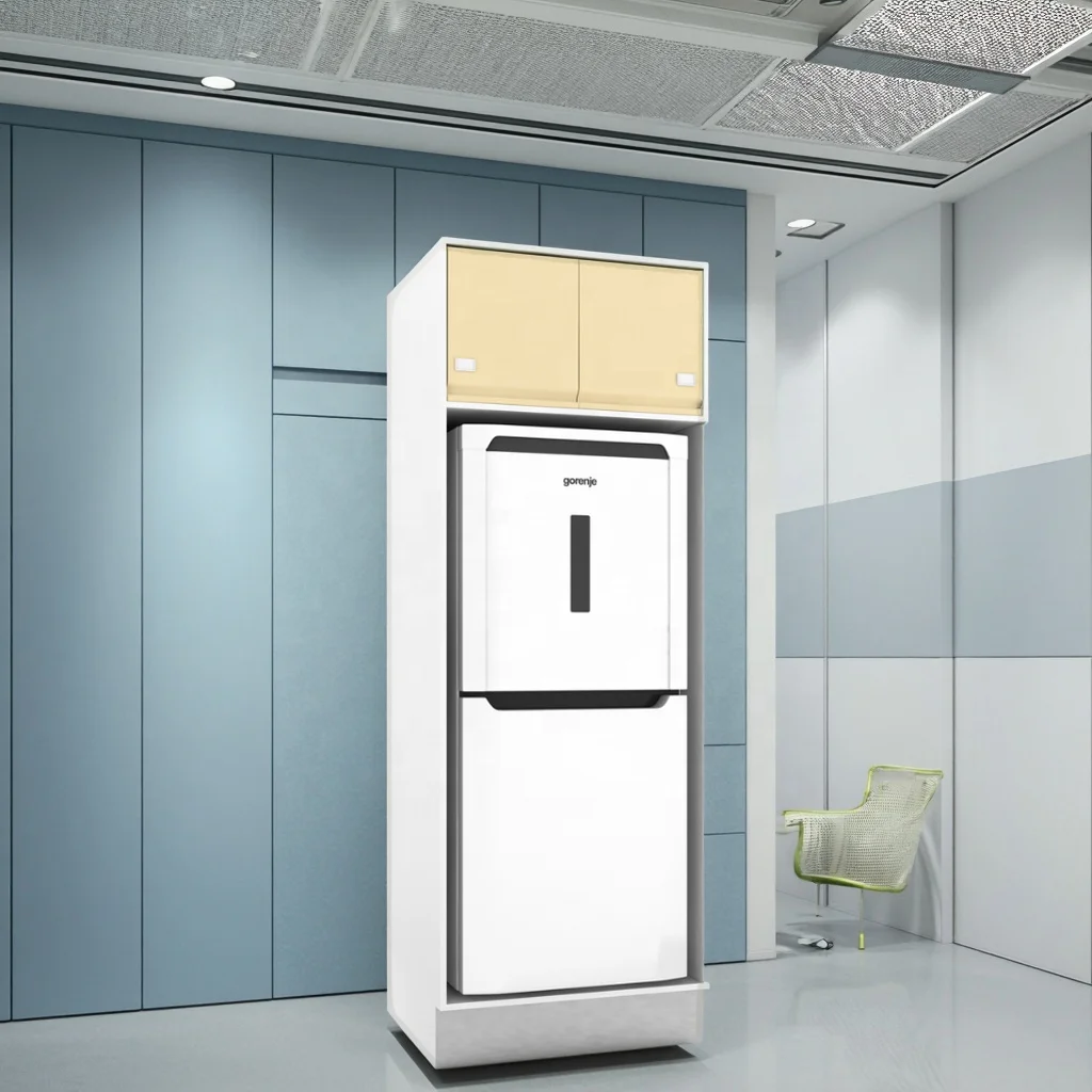 Clinical Cooling Stainless Steel Storage Cabinet 810mm Temperature Control Zone Lock Mechanism for Hospital Vaccine Cold Storage 4