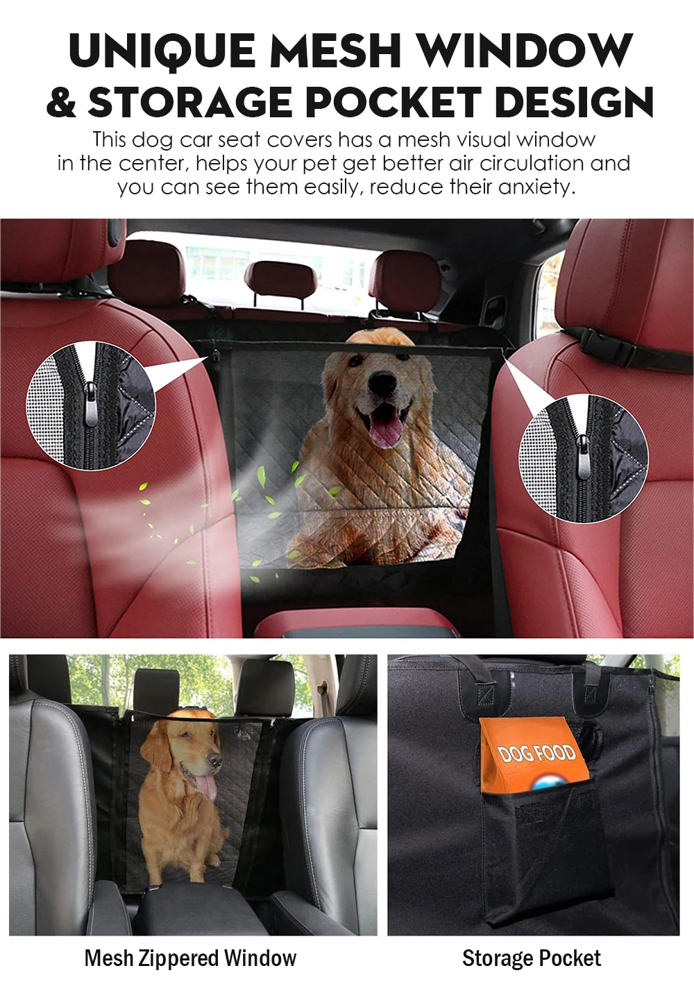 Golden Supplier Waterproof Car Seat Cover Pet Dog Seat Covers For Cars Back Seat factory