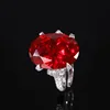 Red corundum ring