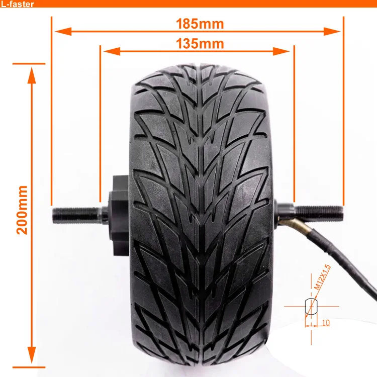 Moteur Roue Brushless 8 Pouces Pour Scooter/Trottinette Électrique - Pneu Plein - Neuf