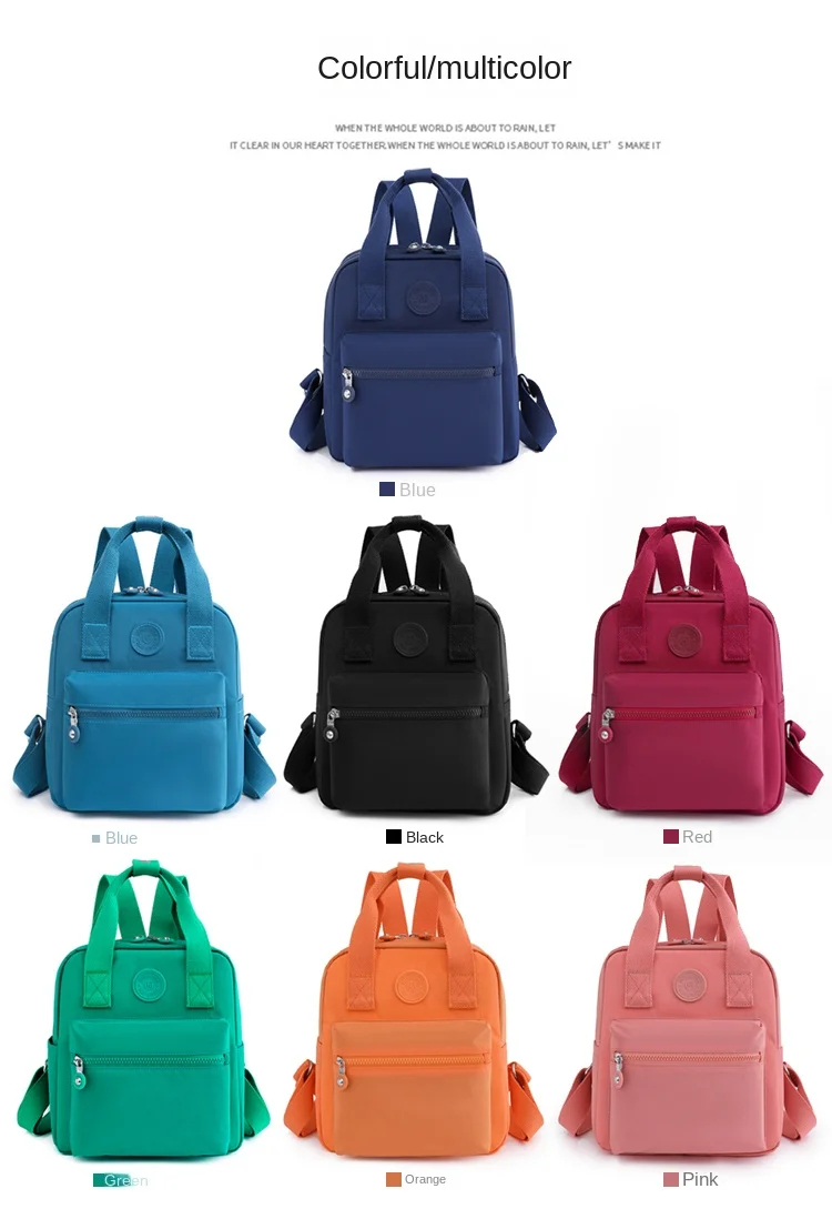 simple custom logo travel backpack custom factory wholesale schoolgirl elegant casual women's backpacks Large Capacity