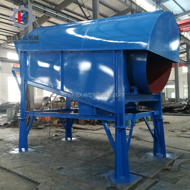Coal Ash Screening Sieving Machine Gold Trommel Sieve GT1015 GT1020 GT1225 Rotary Drum Trommel Screen for Compost Sand Gravel