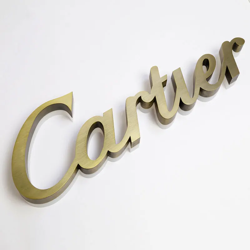 
 High brightness outdoor 3D led  Stainless Steel Backlit   led letter signs  