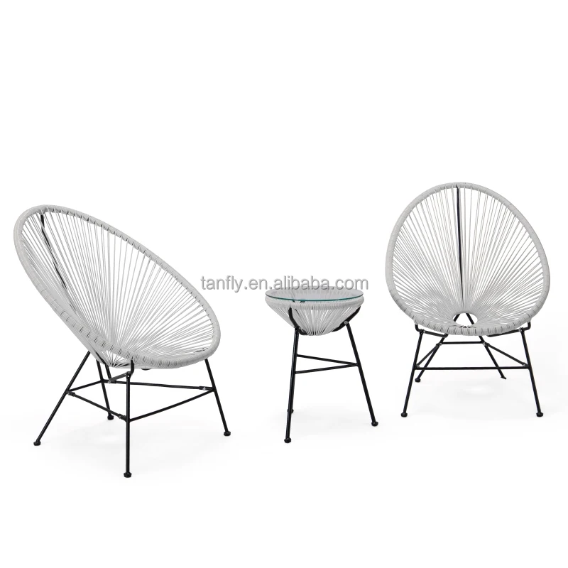 stacking grey string chair