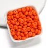 Acrylic flat beads - orange