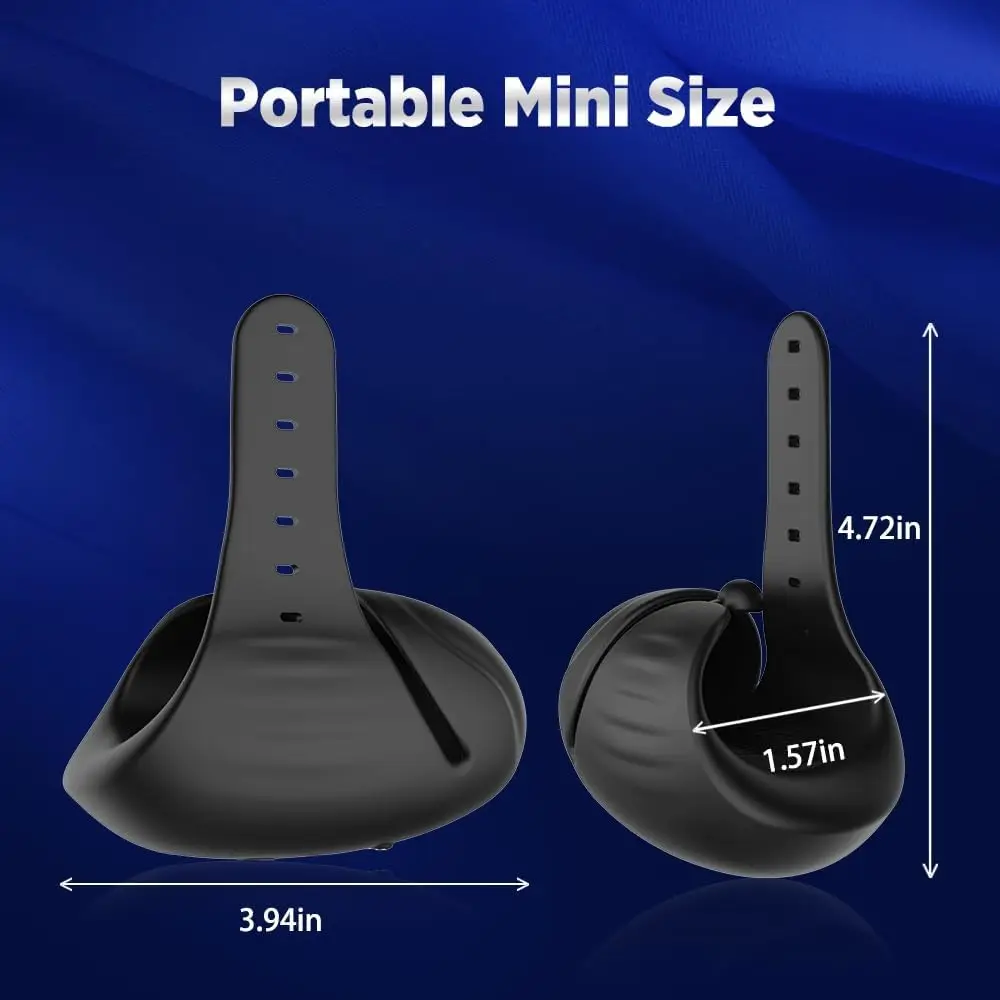 App-Controlled Adult Sex Toy Adjustable Cock Ring & Hands-Free Male Masturbator Penis Vibrator Trainer Stimulator