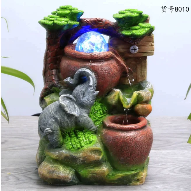 Rotatng Ball Tabletop Fountan Rock Waterfall Fountan For Home Offce