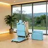 pilates plegable de roble azul