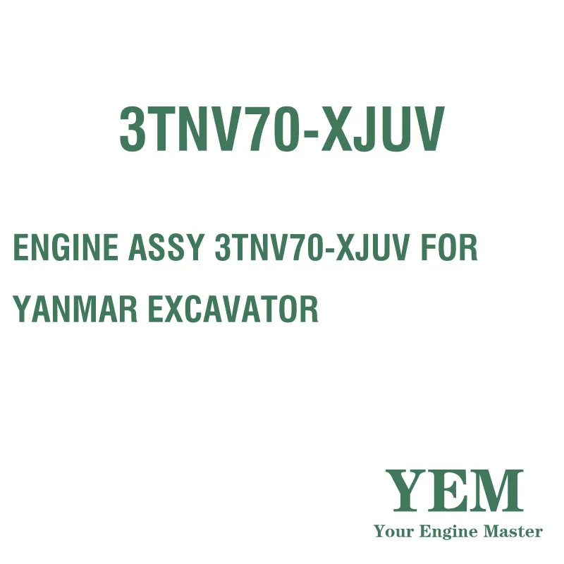 ENGINE ASSY 3TNV70-XJUV for YANMAR EXCAVATOR
