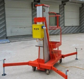 Safe Option Remote Controller Thickened Aluminium Alloy Telescopic Lifting 6 Meter Vertical Lifts Platform Aerial Working Lift
