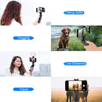 KingMa Detachable  Wireless Vlogging Tripod Grip for iphone 11 12 13 14 15 detail image