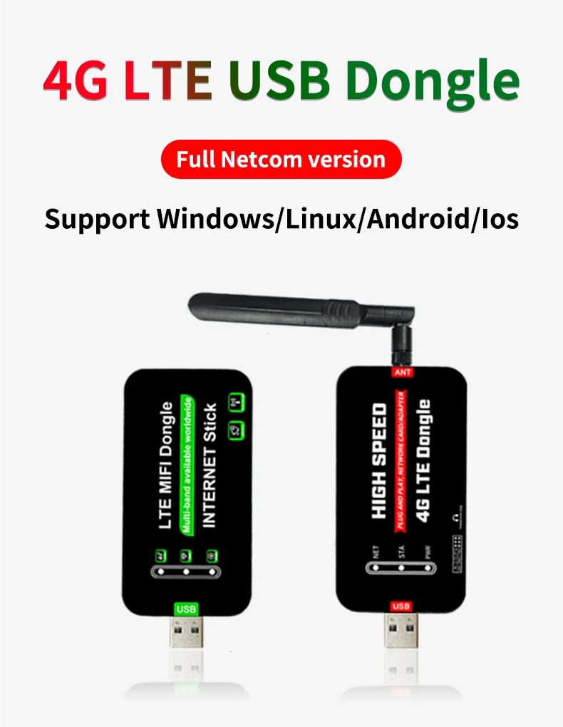 4G USB Dongle With Sim Card Slot Network Cards Wifi Adapter Usb ...