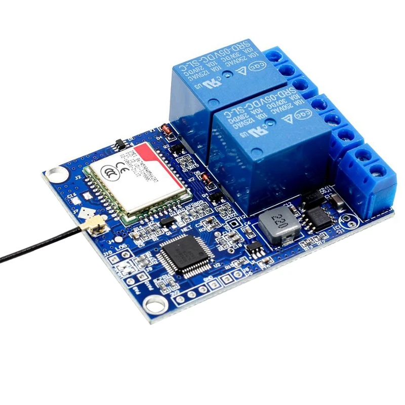 Sms Gsm Remote Control Switch Sim800C Stm32F103C8T6 2 Channel Relay Module for Oxygen Pump