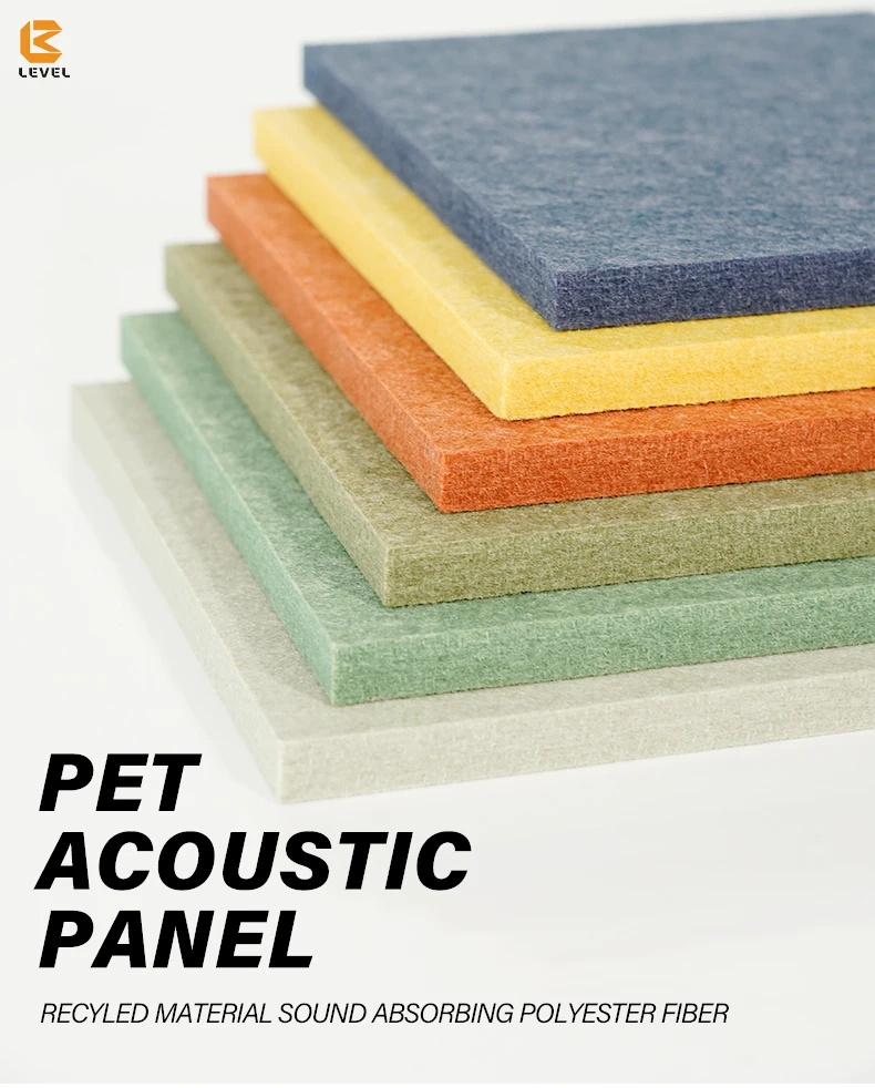 100% PET Polyester Acoustic Panels - Eco-Friendly Soundproofing