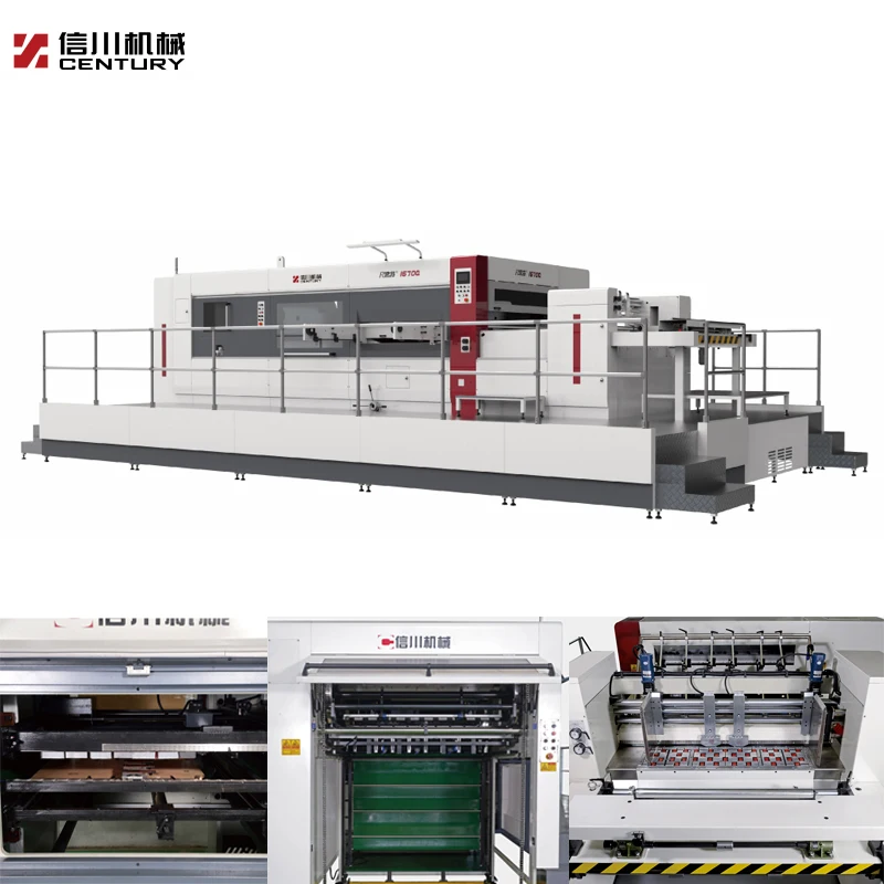 Used die cutting machine MWZ1670Q paper processing machinery cake box and automatic die cutter