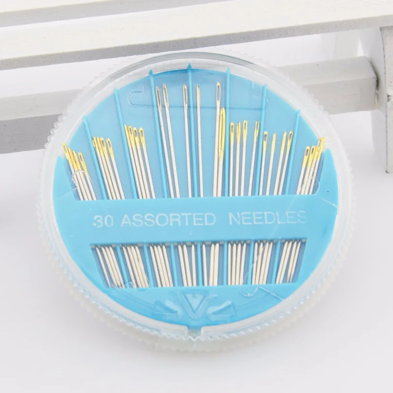 Assorted Strong Golden Eye Hand Sewing Needle with Gold Tail