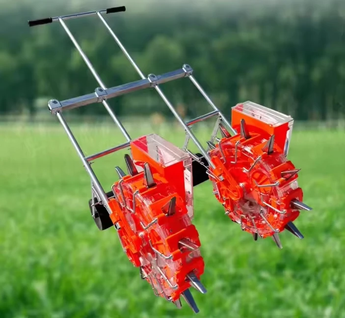 Two Row Seeder Machine Home Use Corn Onion Transplanters Planter for Farm Use Manual Seeder Planting Machine