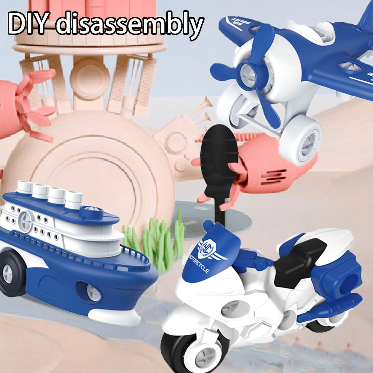 2024 Educational Airplane Toy for Kids DIY Plane with Screwdriver