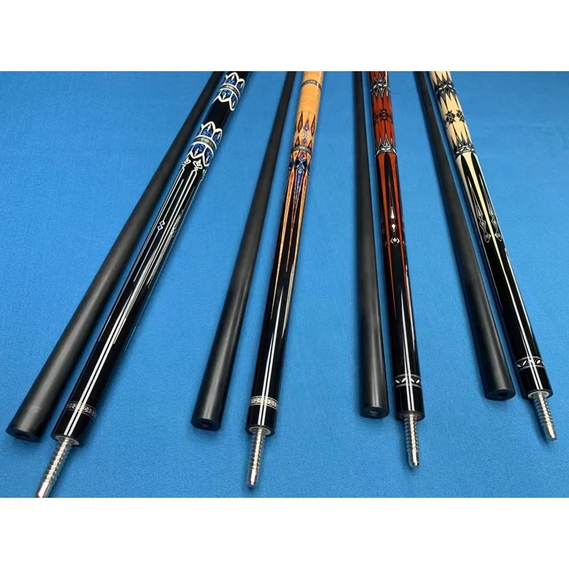 Real Carbon Fiber Top Quality 12.512.75mm Tip,1/2 Pool Billiard Cue In
