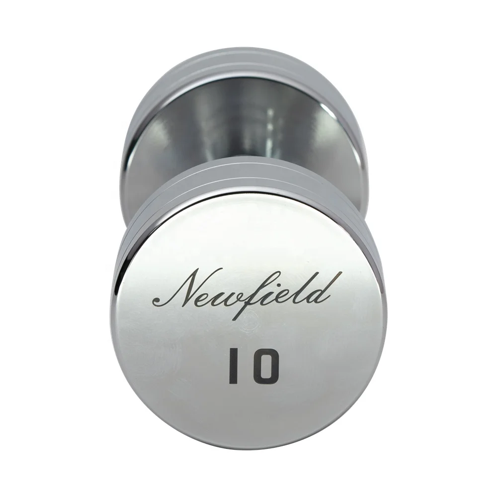 Luxury Dumbbell Gym Round Dumbbell Full Sets Unique Custom Chrome UV Logo for product detail 1