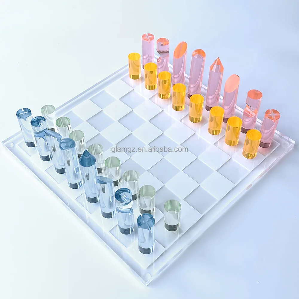 Lucite Chess Set