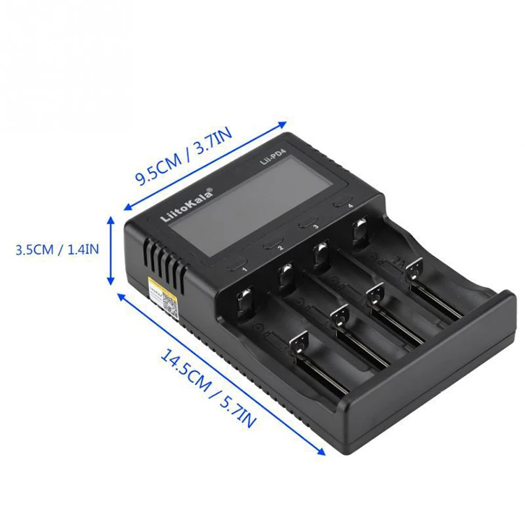 Caricabatteria Universale 4 Slot NI-MH - NI-CD - LI-ION FL-D4S FUEL RC | Accessori Softair - 7