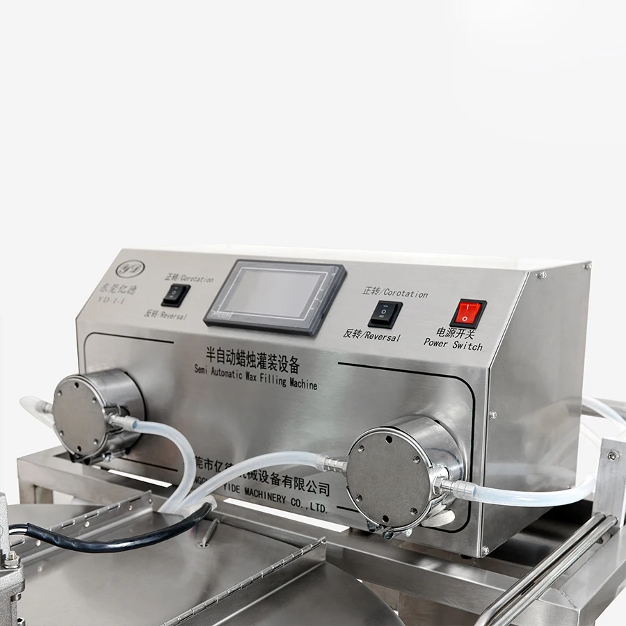 Teraz zaprojektuj maszynę do napełniania gorącą parafiną sojową z woskiem do ręcznego dozownika do produkcji świec