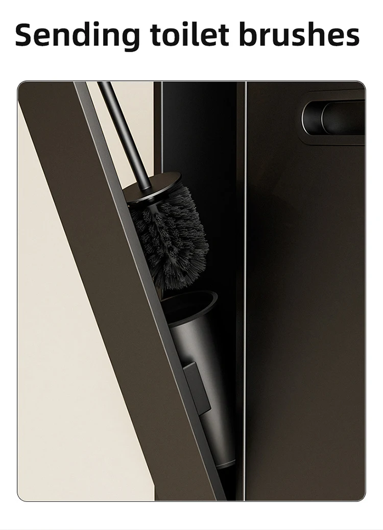 Bathroom Waterproof Niche Multifunctional Wall Storage Built-In Stainless Steel Trash Cans