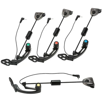 Set 4 Scambisti Per Pesca Alla Carpa Con LED – Connettore 2,5 Mm, In Scatola, Segnalatore Di Abboccata
