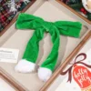 Clip de resorte con lazo navideño - Verde