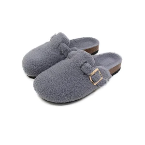 Women's Unisex Slippers Comfortable Mules Clogs with Comfort Arch Support Plush Lining Adjustable Buckle Cork Clogs