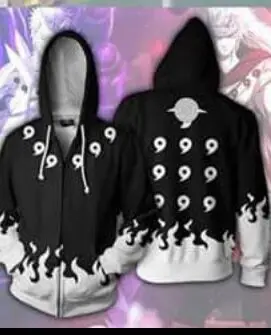 3D Printed Sweater Zipper Cardigan Hoodie Coat Anime COSPLAY Clothing