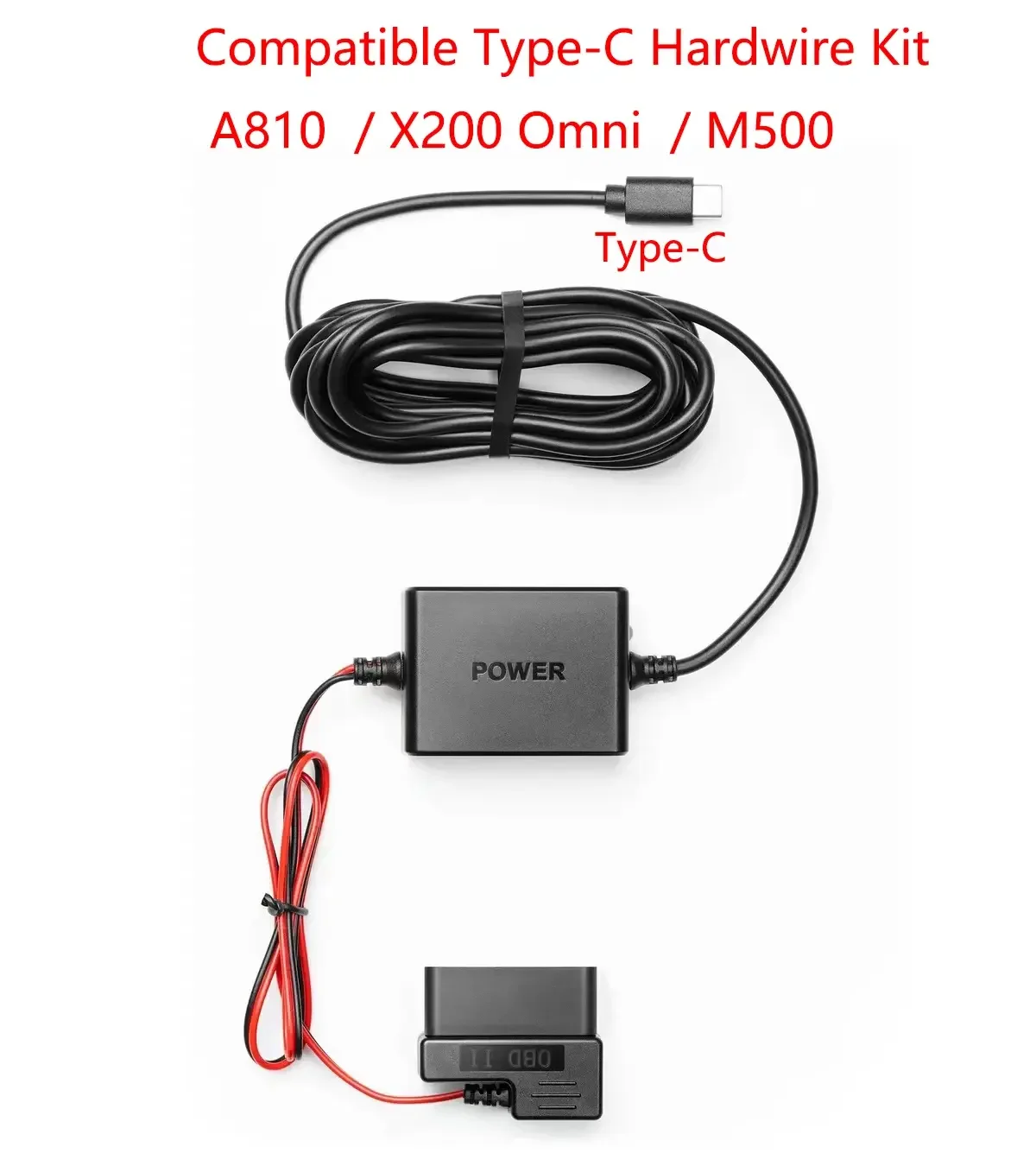 70 Mai Adjustable Hardwire Kit 70 Mai OBD II Type-C Interface Plug