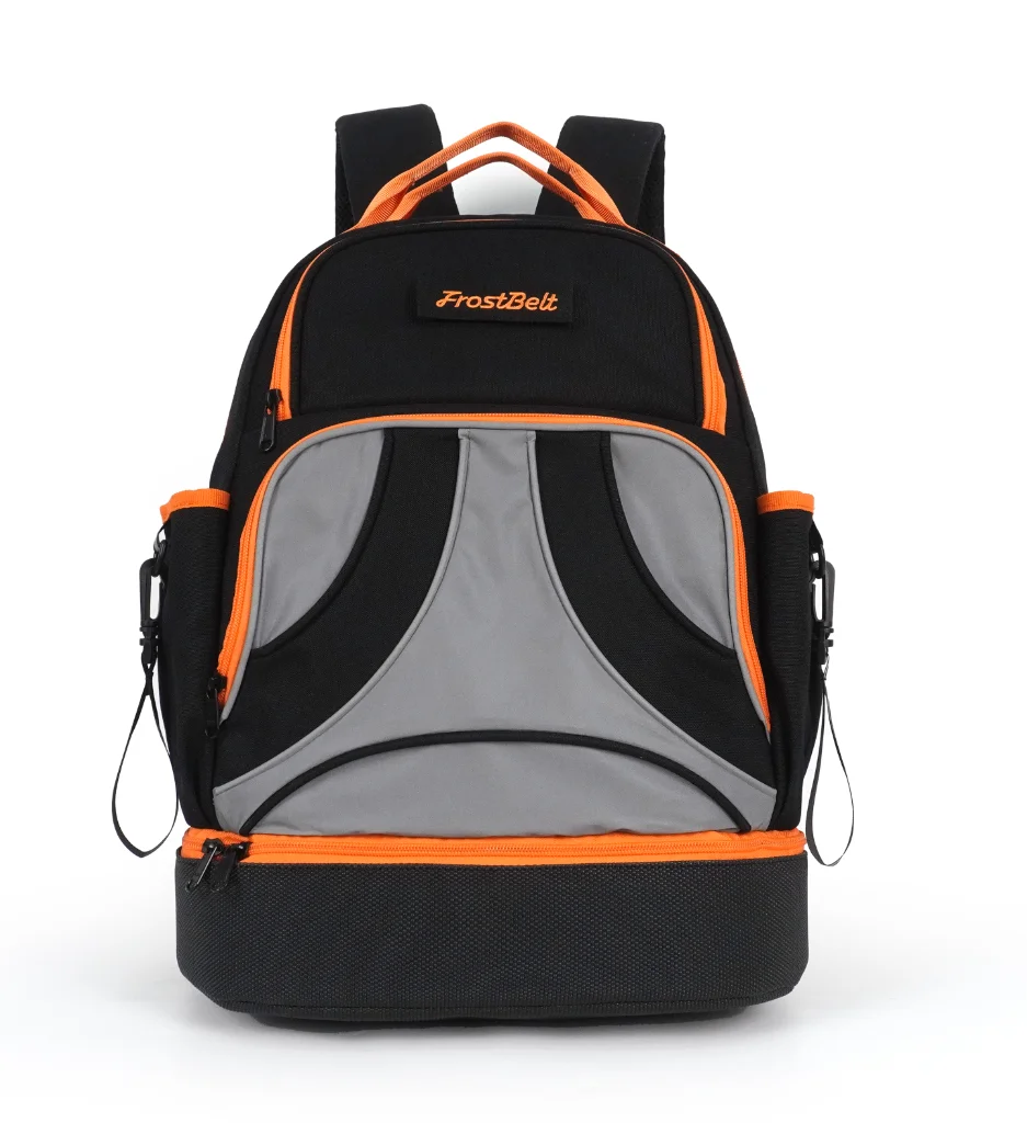 Beg Alat TINYAT, Beg Galas Alat, Beg Alat Tahan Lasak dengan Pelbagai Poket, Hitam Kedap Air