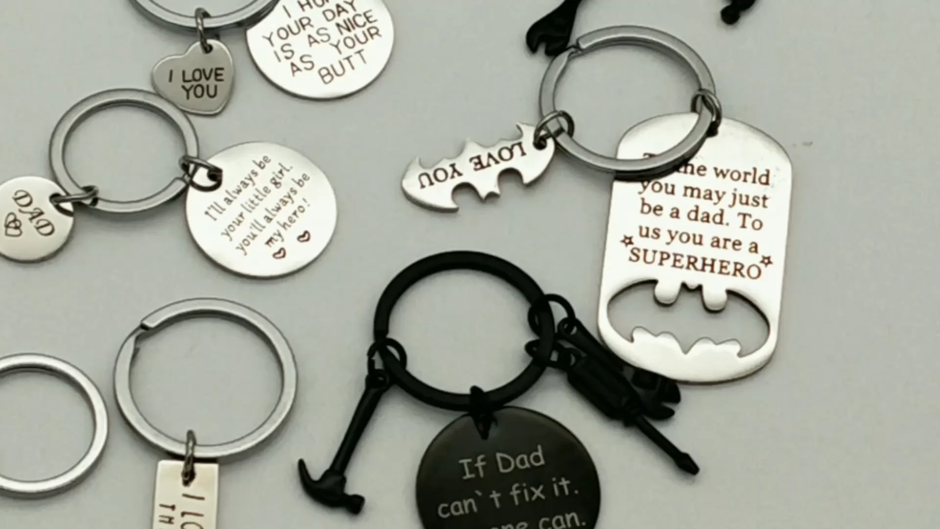 Wholesale Keychains Father's Day Gift For Dad Metal Bottle Opener