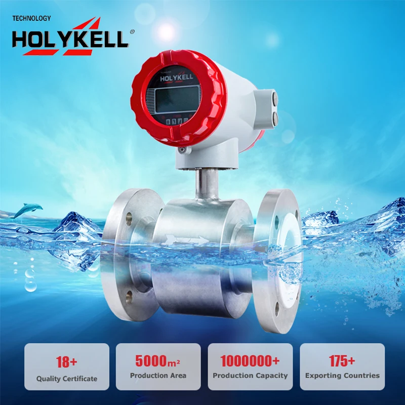Holykell Factory 4800E Digital Electromagnetic Water Flow Meter