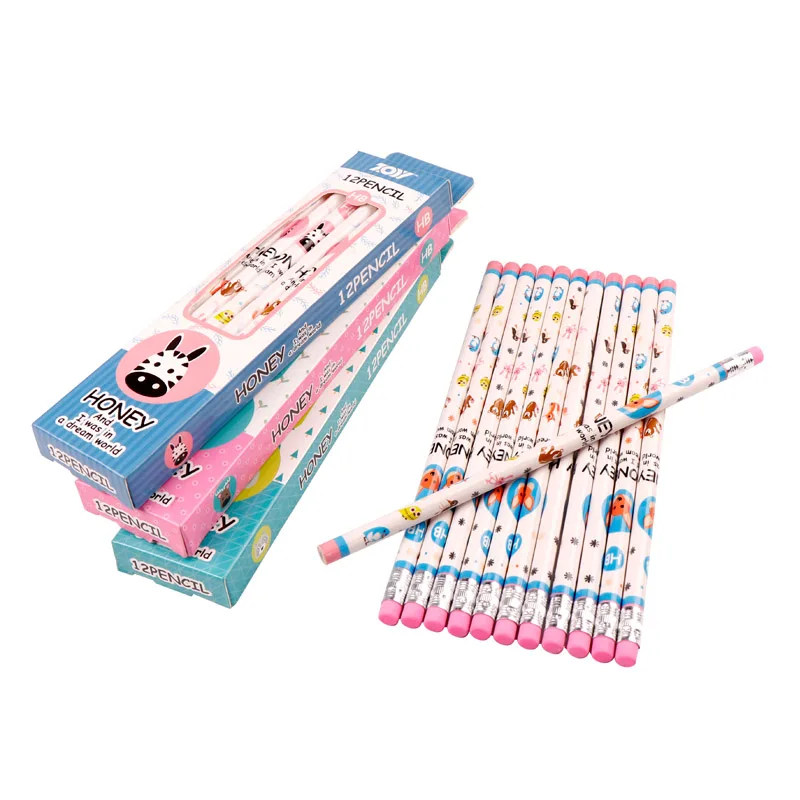 Детский Стандартный Карандаш TOPSTHINK с милыми животными высококачественные недорогие школьные канцелярские принадлежности для студентов