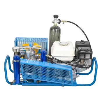 2023 Canton Fair SCU100  High pressure 100 liter 200bar 300bar gasoline small portable scuba air compressor for diving