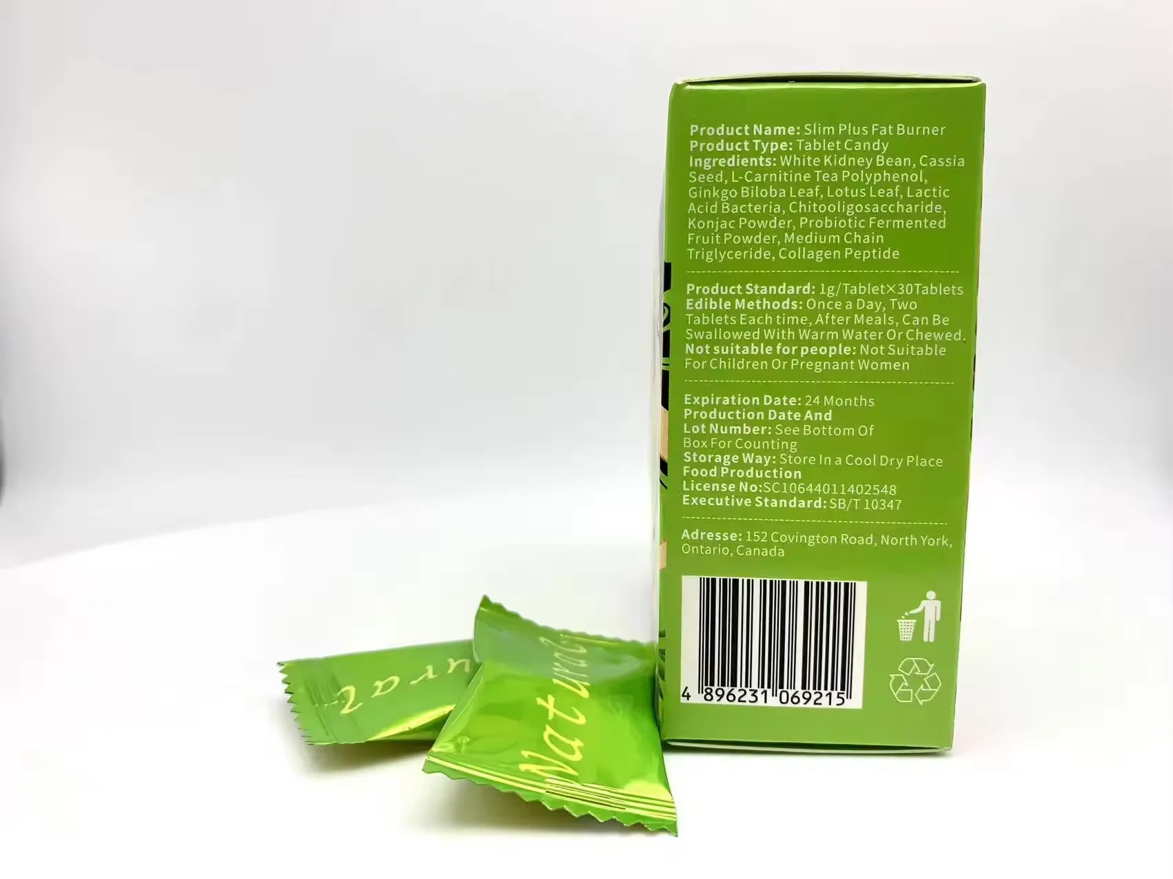OEM Slim Plus Fat Burner Tablet Weight Loss Candy Effective Slimming Tablet Candy