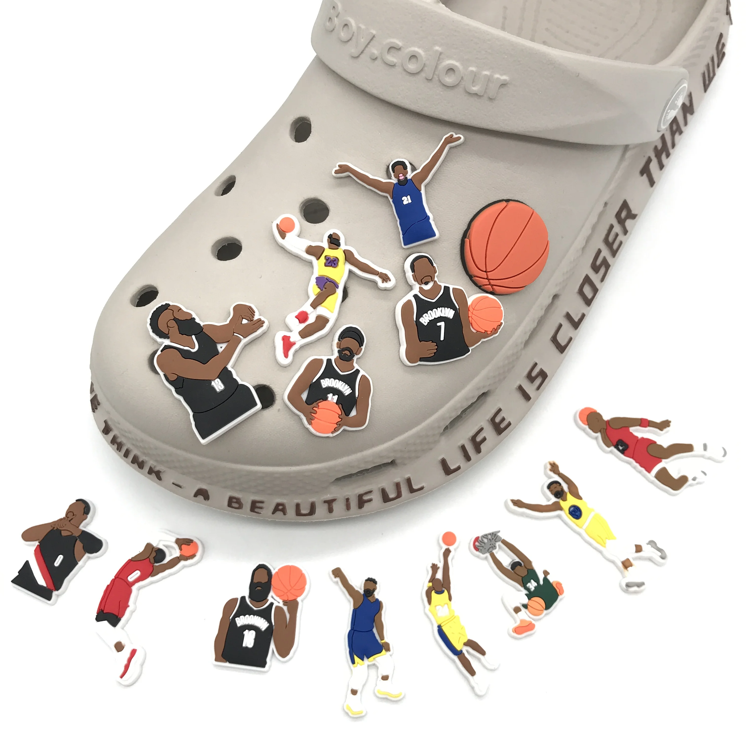 Goods In Stock Lakers Croc Shoe Charms Spurs Miami Heat Basketball Team  Charms Clog For Shoes Accessories - Buy Lakers Croc Shoe Charms,Basketball  Team Charms,Shoes Accessories Product on 