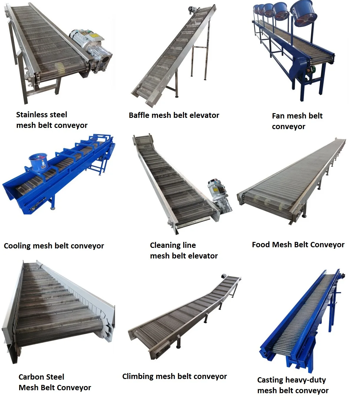 China Made Fan Mesh Belt Conveyor/ Cooling Mesh Belt Conveyor - Buy ...
