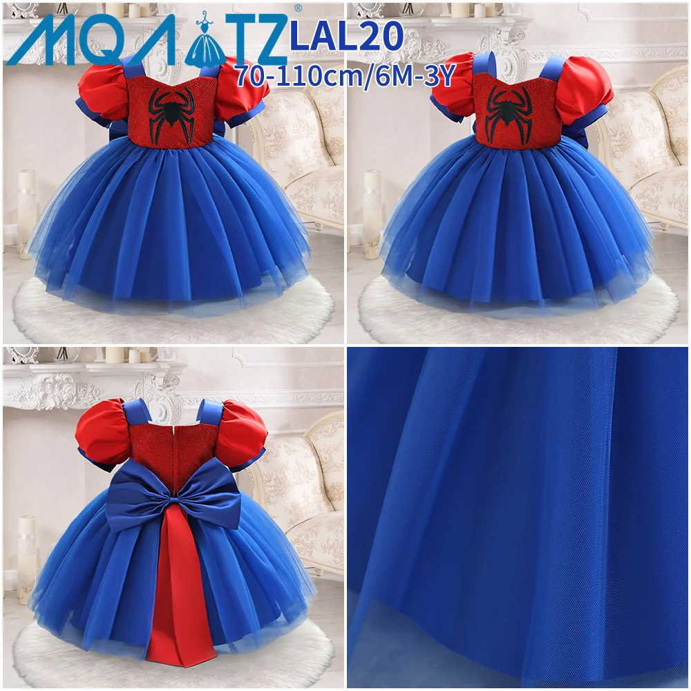 spider man princess dress Spider Girl Costume, Superhero Birthday Dress, Party Gown, Mini Tutu Dress  for Toddlers