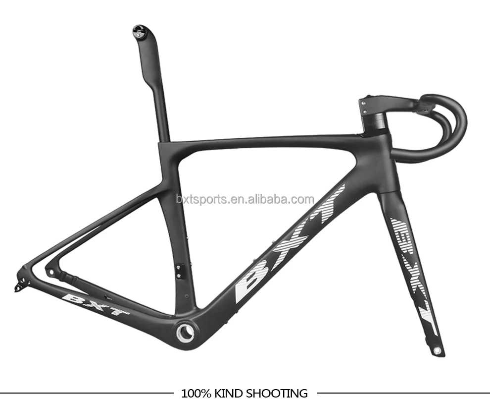 Customized Bicycle Carbon Road Frame 700c*32c Flat Mount Disc Brake