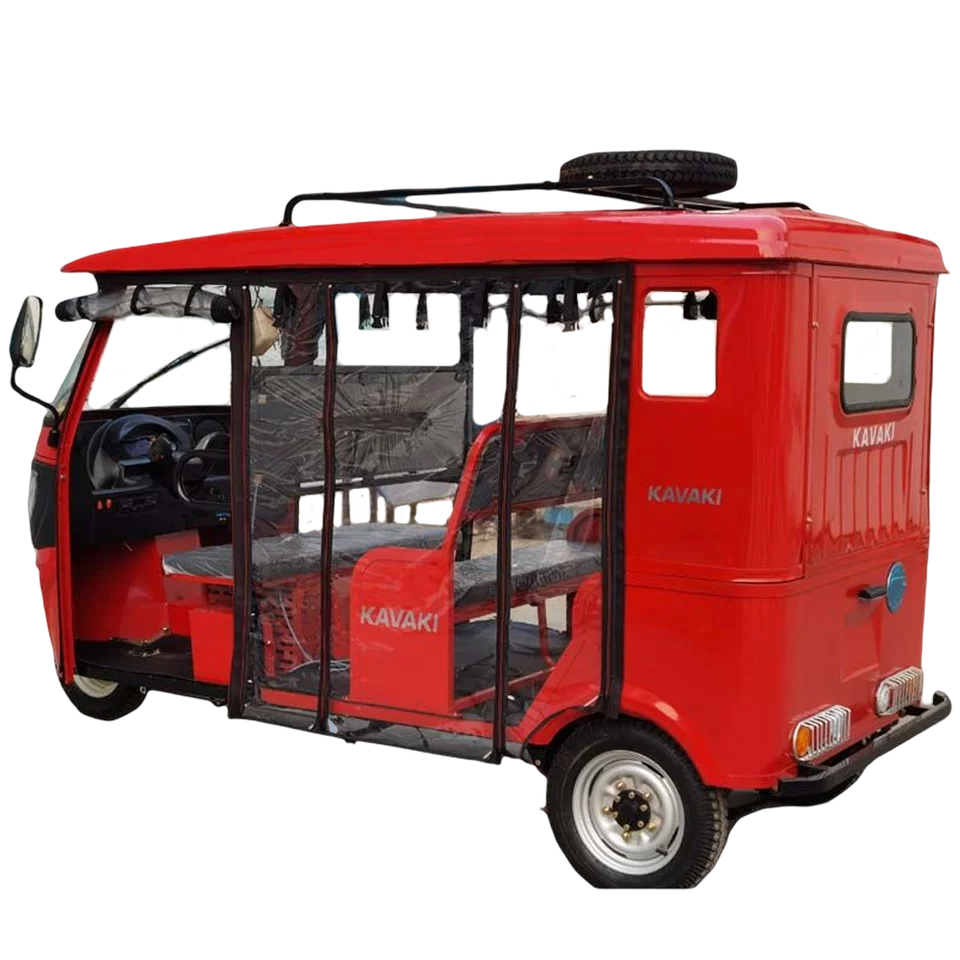 KAVAKI Water Cooled 6 Passenger Tricycle Keke 3 Wheels 200cc 250cc Cargo Tricycle Motorised Farming Gasoline Trike Motorcycle